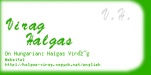 virag halgas business card